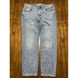 Warp + Weft ORD Chicago Straight Leg Jeans Mens 36x32 Medium Wash Blue Denim
